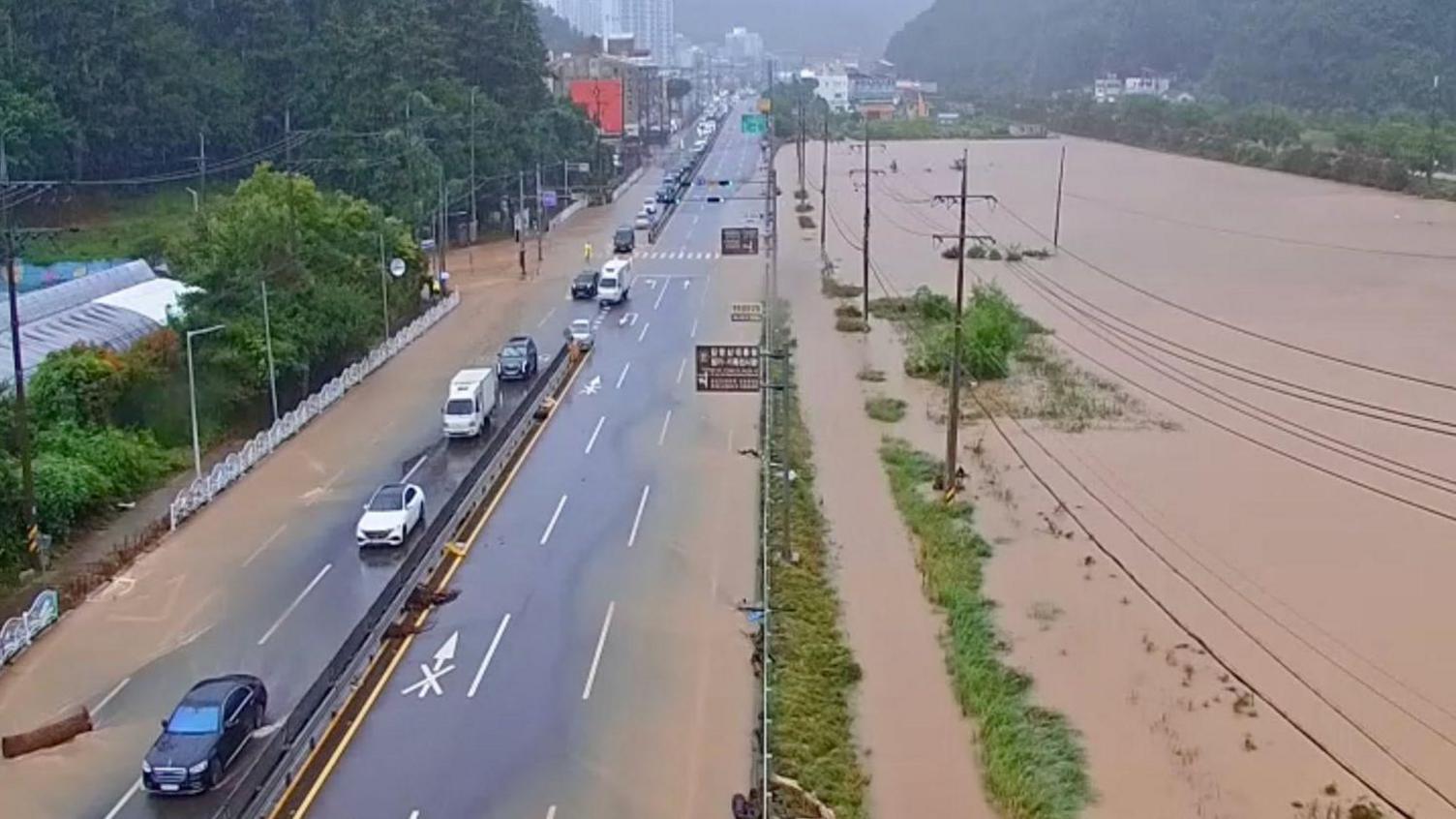 Record Rains Flood Geoje, South Korea – One Dead, Two Injured