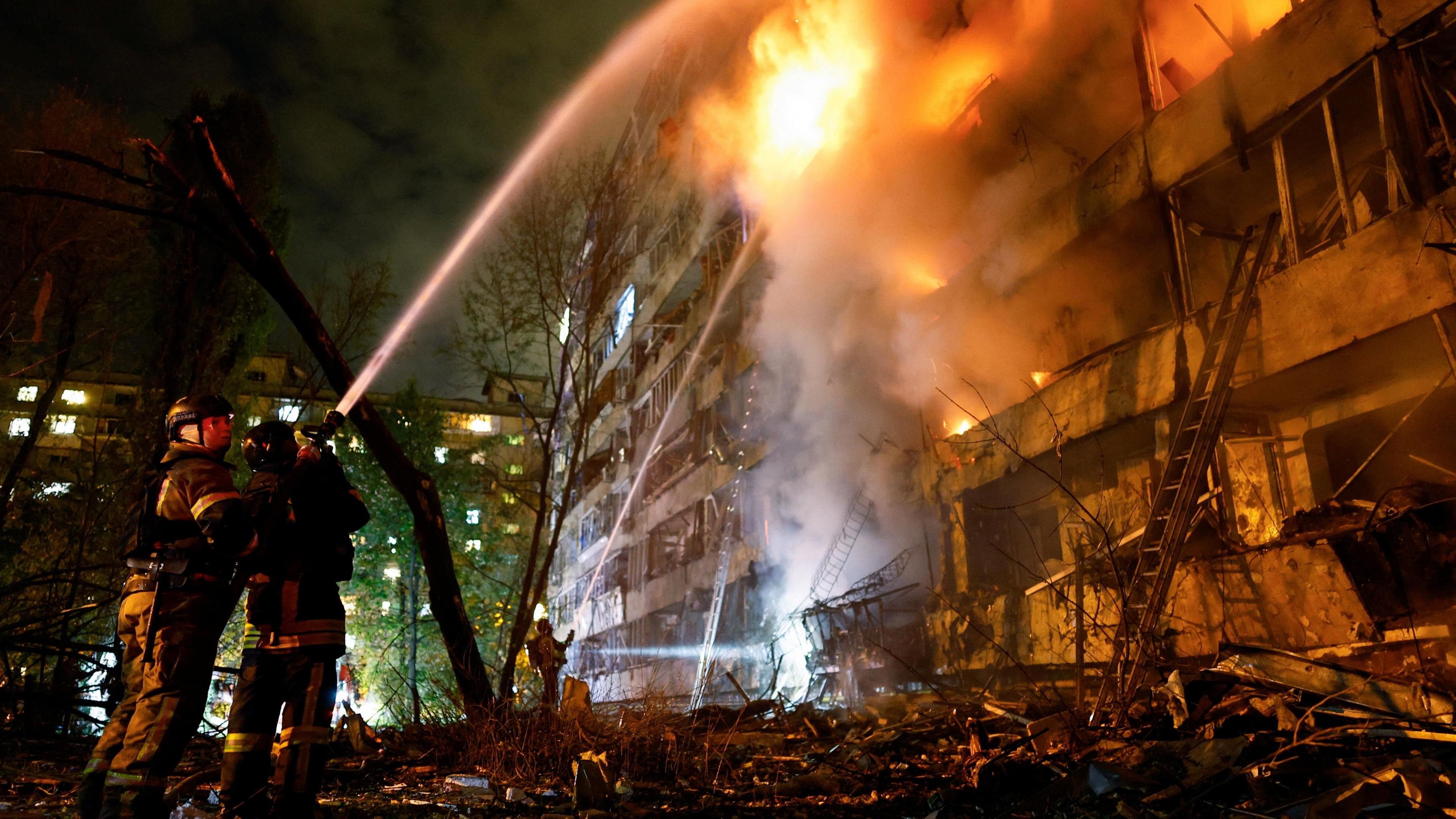 Kyiv’s Key Power Plant Hit in Russian Missile Strike