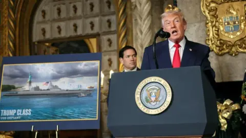 Trump Proposes 'Golden Fleet' Battleships Named After Himself