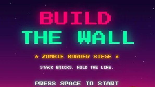 Screenshot of Build The Wall arcade game