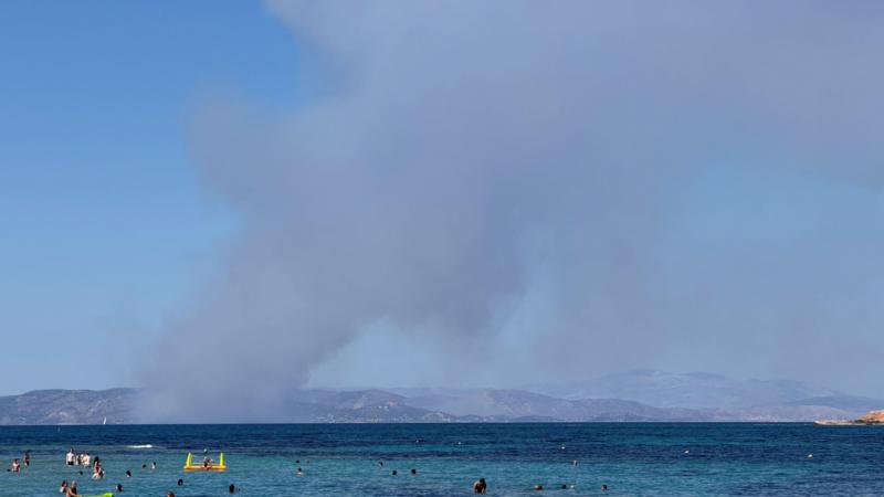 Greek Island Wildfires: 2 Killed, Evacuations Underway