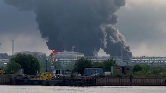 Ukraine Drones Strike St. Petersburg Oil Terminal