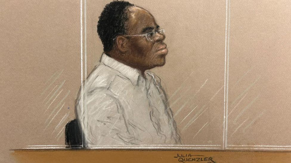 Doctor in courtroom sketch