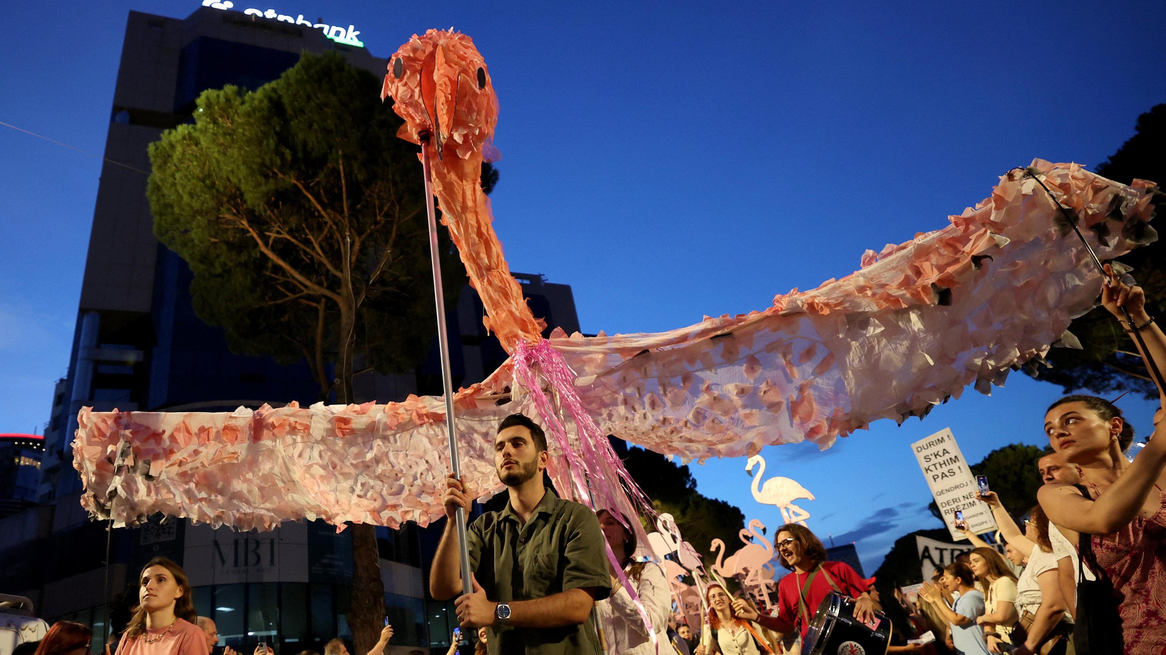 Flamingo Fire: Albania’s Protest Revolution Goes High‑School High