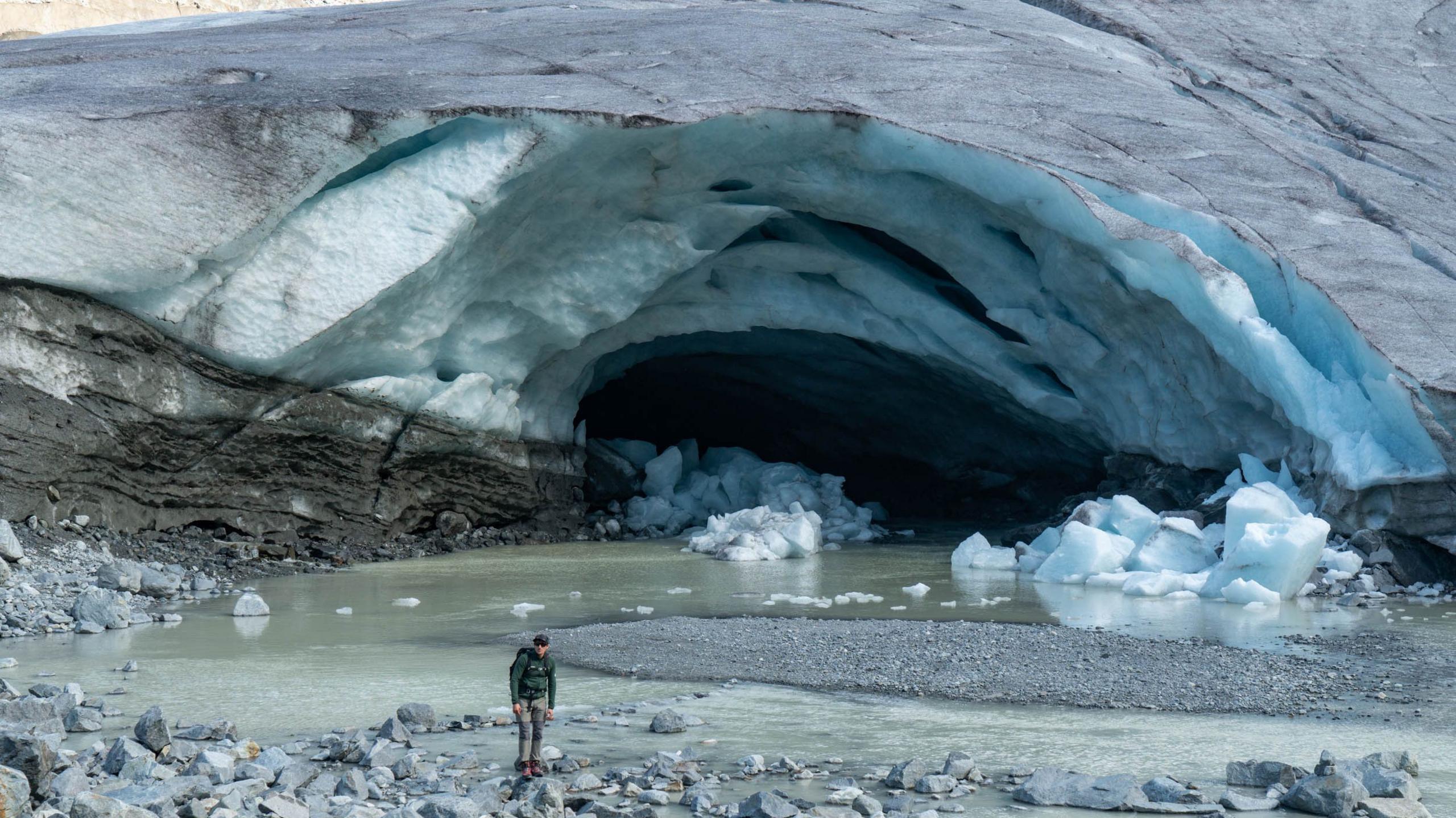 Swiss glacier front