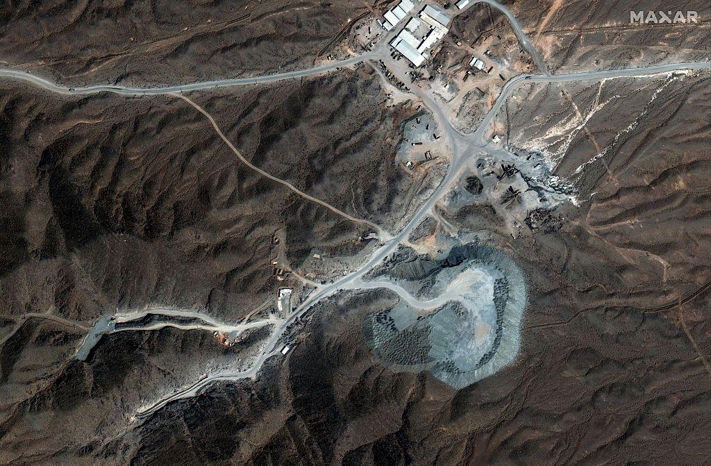 Satellite view of Iranian nuclear sites